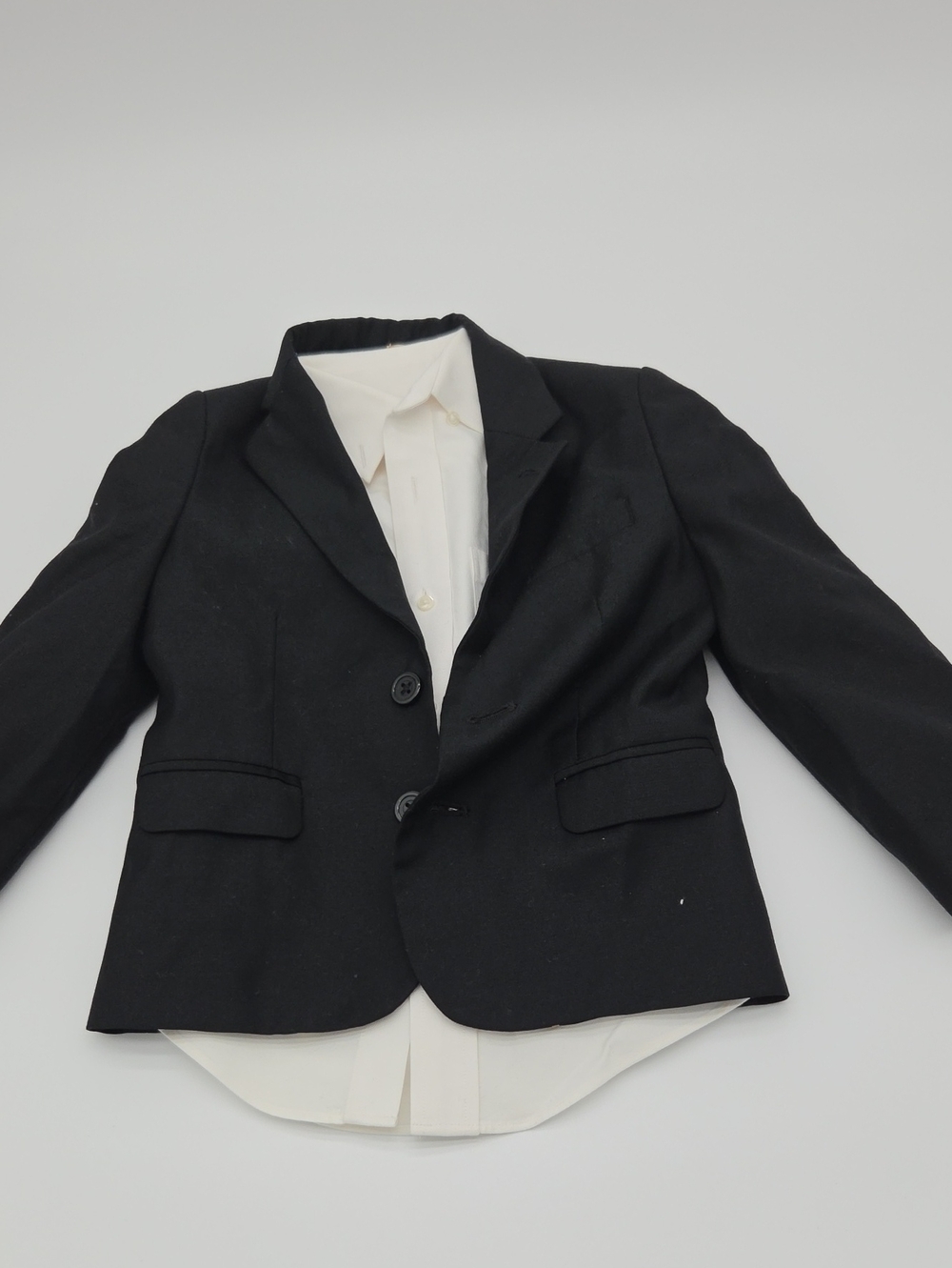 Black Kids Blazer Jacket with White Shirt And Pants
